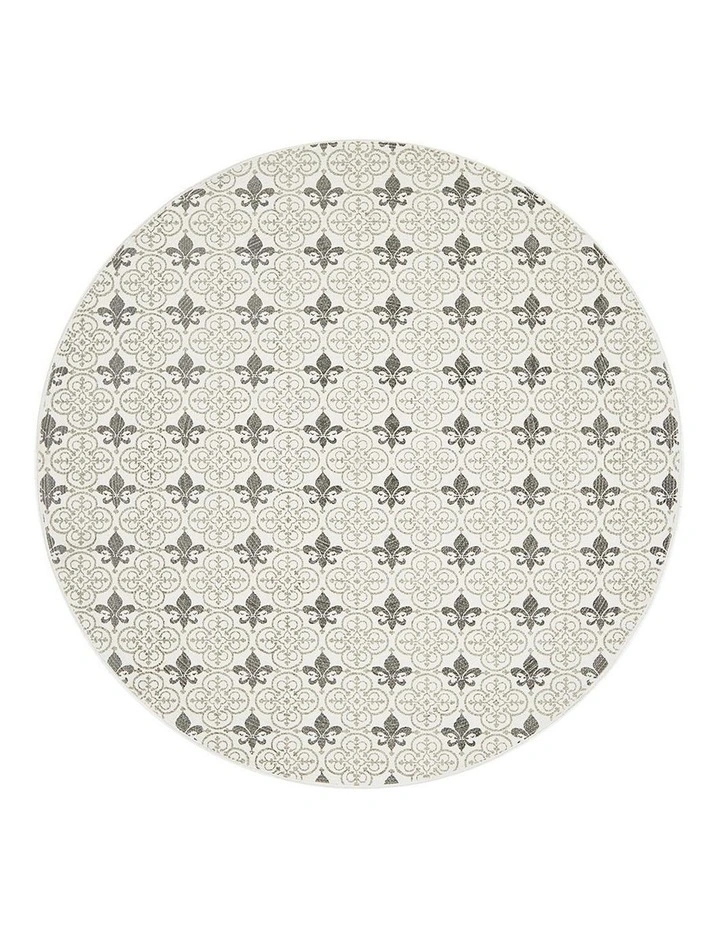 Lunar Printed Rug 421 in Grey