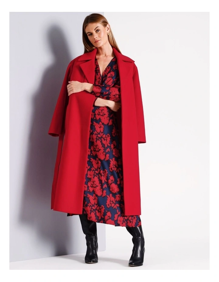 Maxi Coat in Red