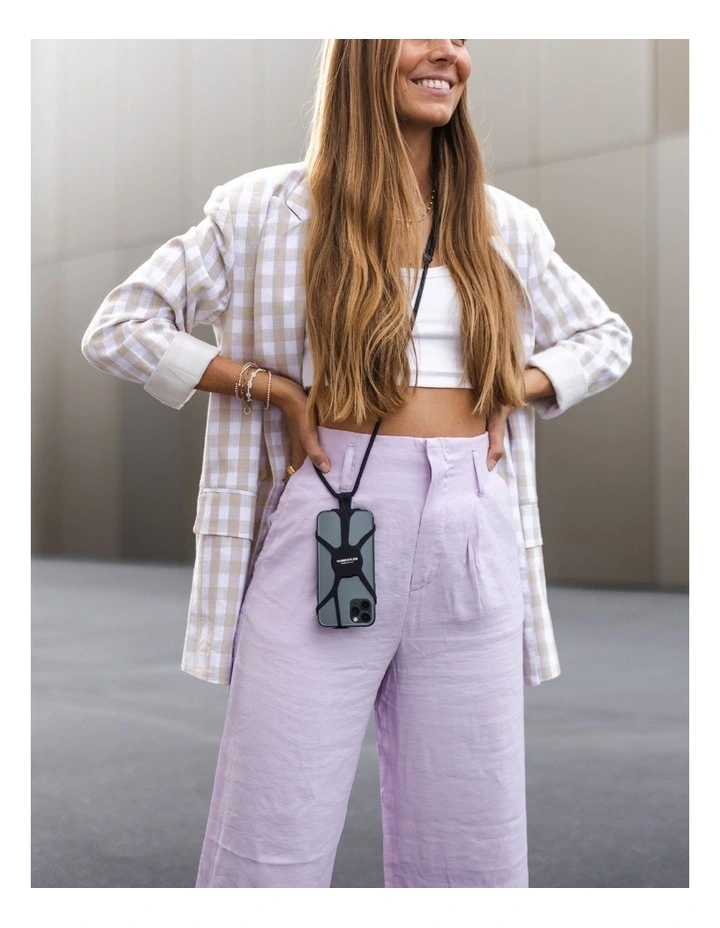 Infinity Universal Phone Case Shoulder Strap in White