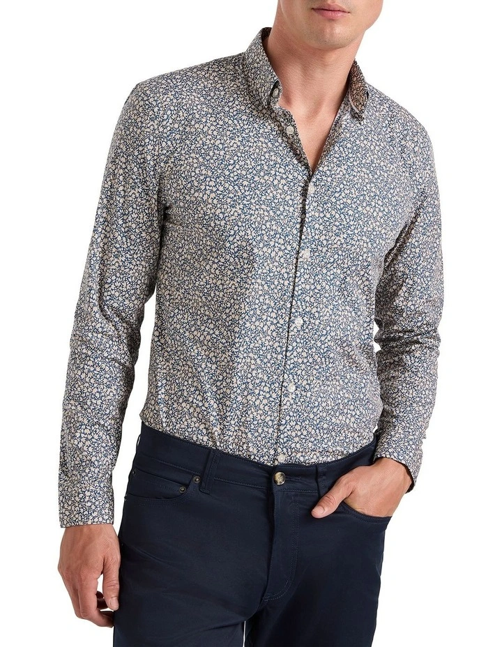 Thoughts Of Blue Shirt in Blue Multi