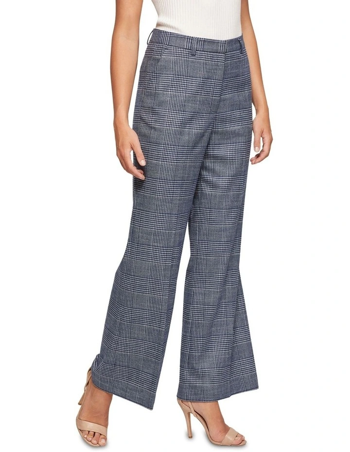 Lauren Eco Wide Leg Suit Pants in Blue
