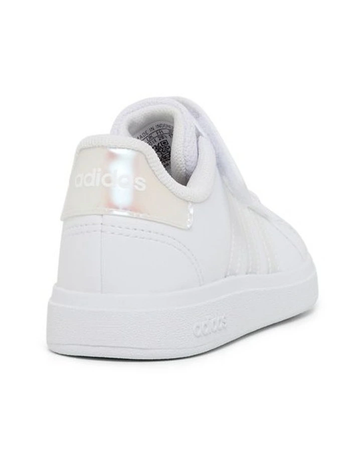 Grand Court 2.0 Pre-School Sneakers in Black/White