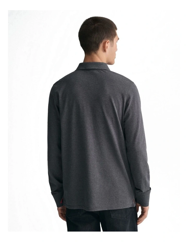 Contrast Pique Rugger in Antracit Melange