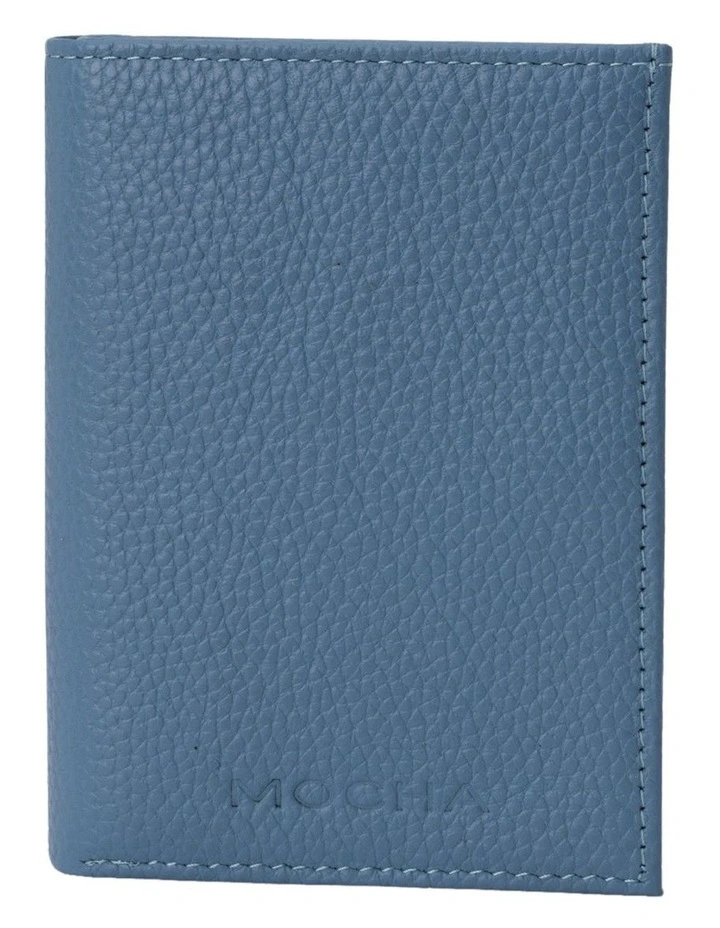 Mia Leather Wallet in Blue