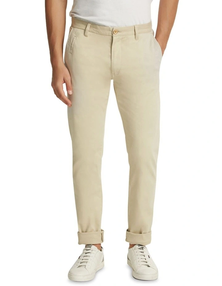 Stretch Skinny Fit Chino in Sand