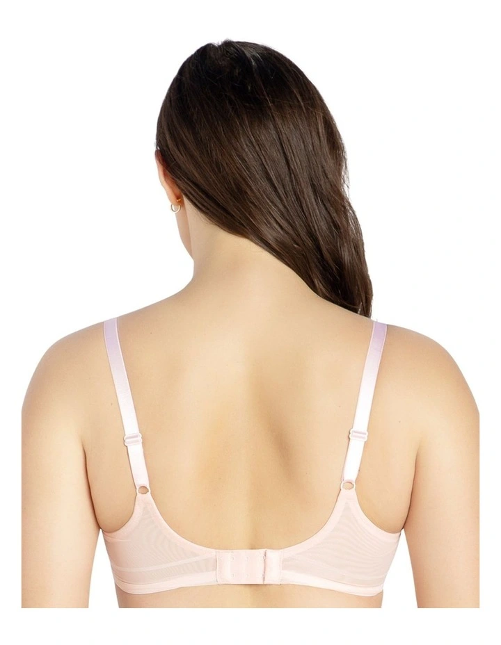 Shea Supportive Full Bust Plunge Bra in Petal Pink