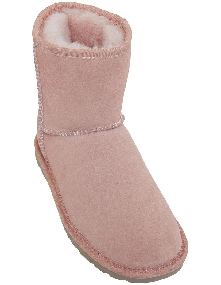 Panda Pink Suede Slippers