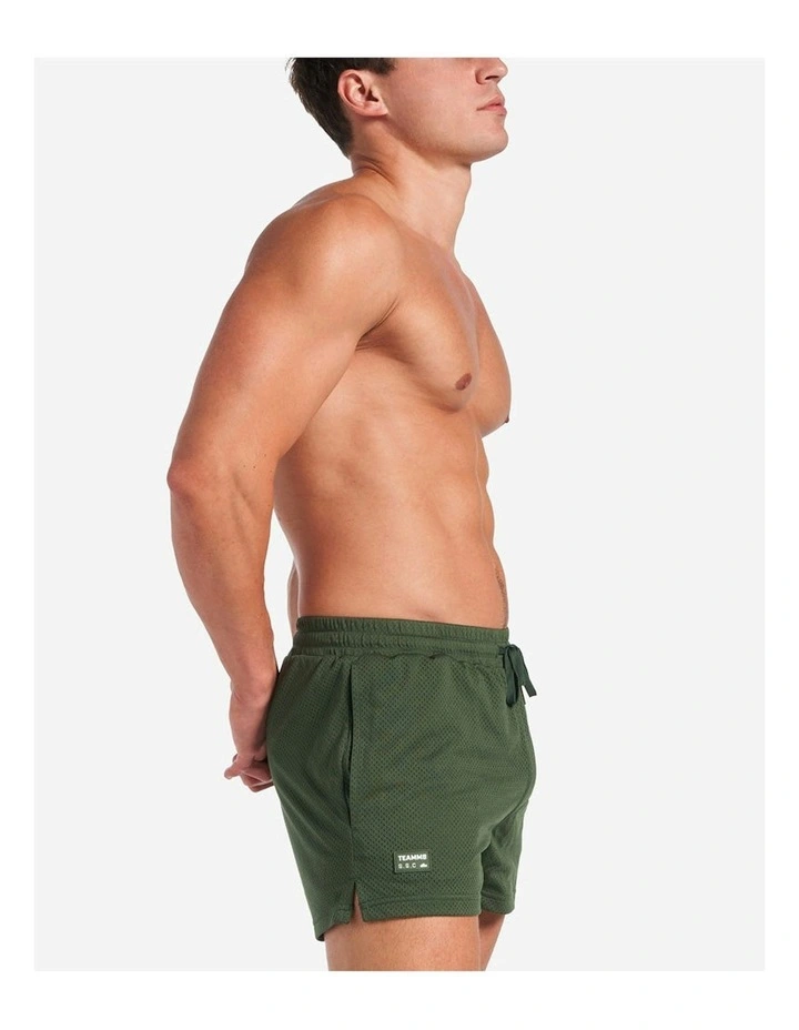 S.S.C. Mesh 3 Short in Forest Green