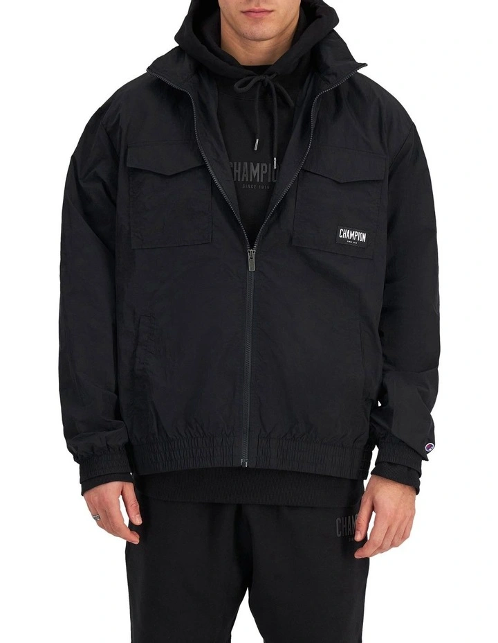 Rochester Nylon Jacket in Black