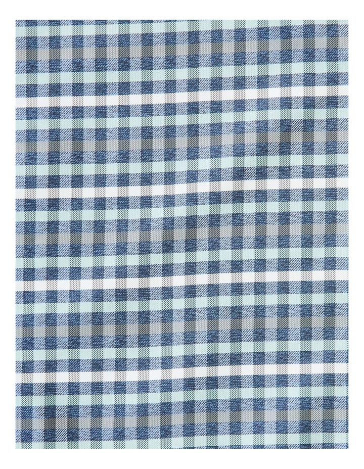 Pocket Square Dobby Check in Blue