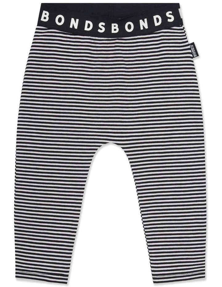 Baby Stretchies Legging in Black/White