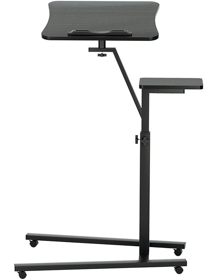 Laptop Desk Computer Table Height Adjustable Tiltable Mouse Board in Black