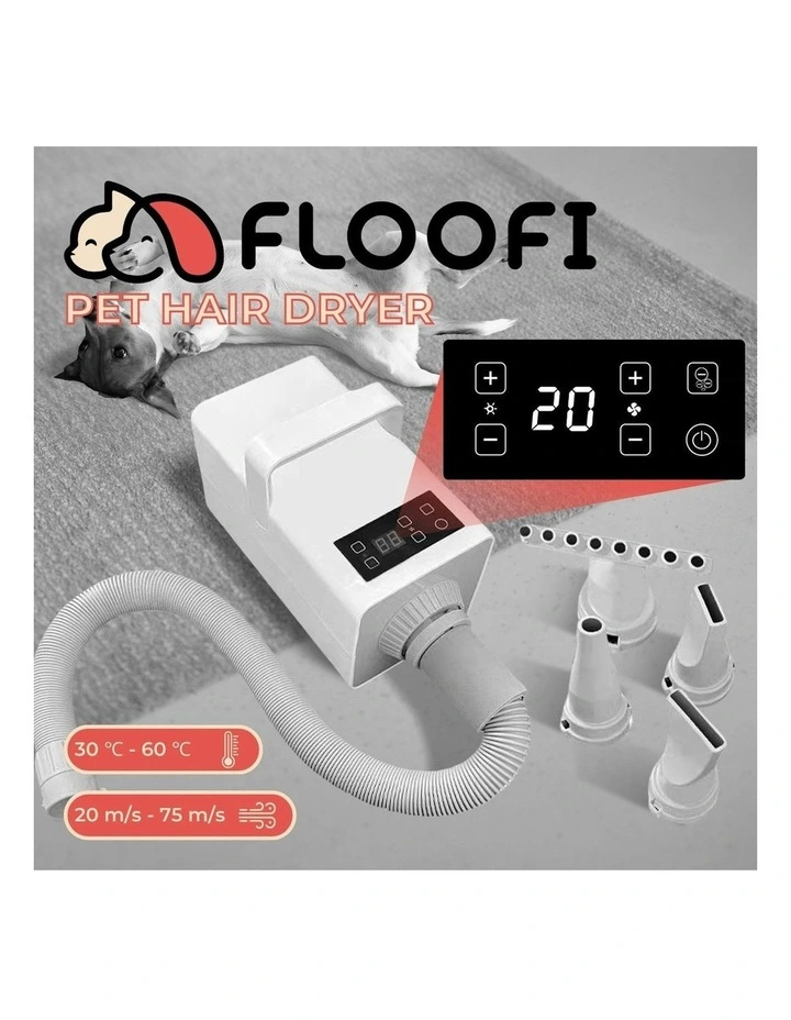 Pet Hair Dryer in White