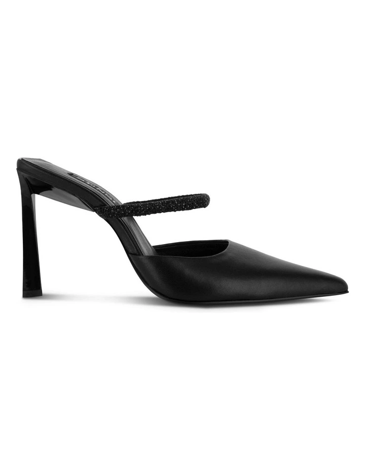 Odessy II Heeled Mules in Black