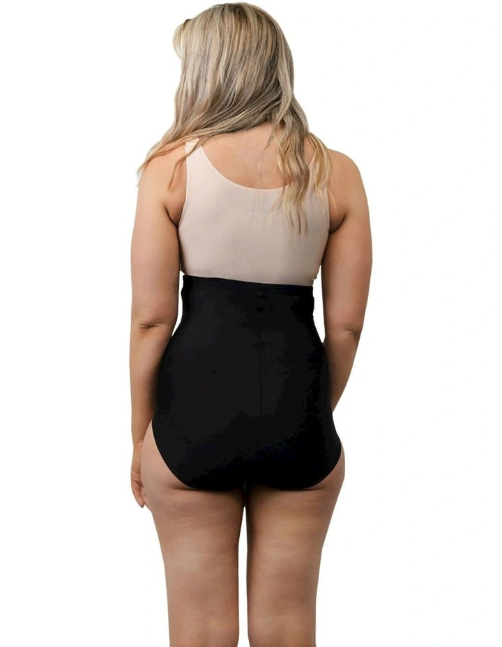 Just Enough Plus Size Ultra High Waist Shaping Brief in Black