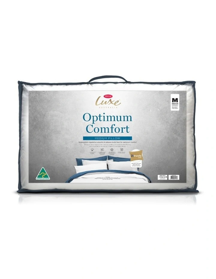 Luxe Optimum Comfort Pillow in White