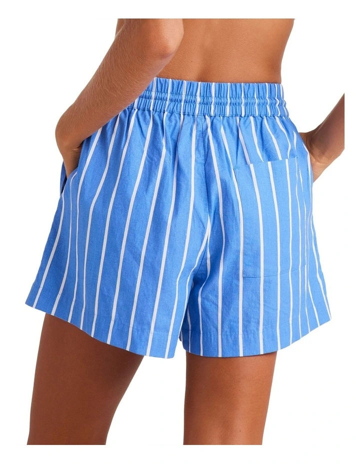 Lekeitio Beach Stripe Shorts in Ultra Marine
