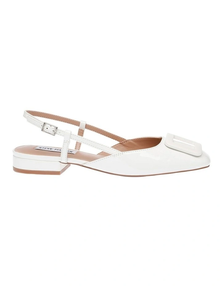 Belari Slingbacks in White Patent