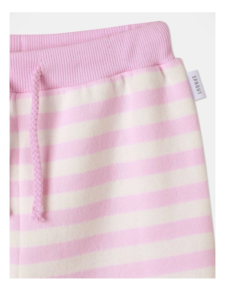 Essential Stripe Trackpant in Pink