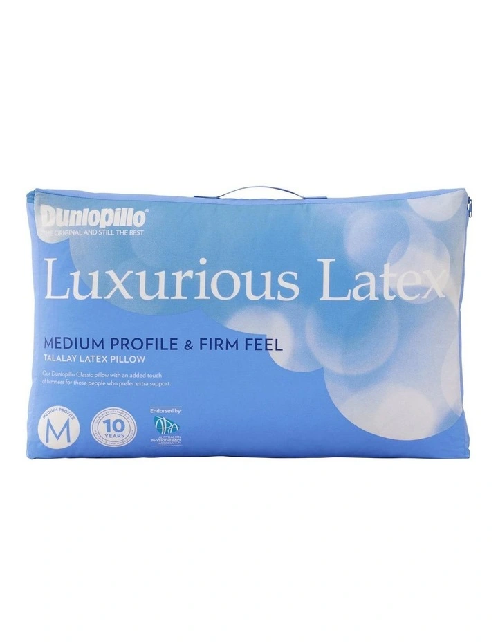 Luxurious Latex Medium Profile & Firm Feel in White