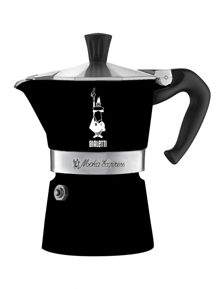 Moka Express Induction 6 Cup in Black