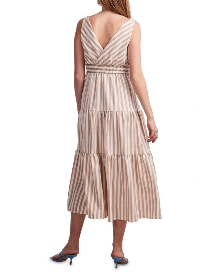 Plaza Long Dress in Taupe