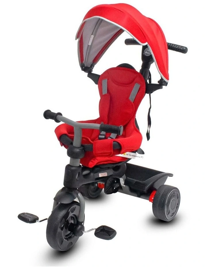 Explorer Reclining Kids Trike/Pram & Parent Handle 10-36m Red