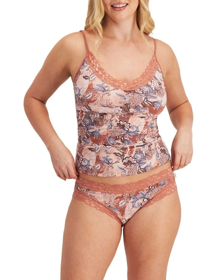 Parisienne Cotton Bikini in Layered Florets