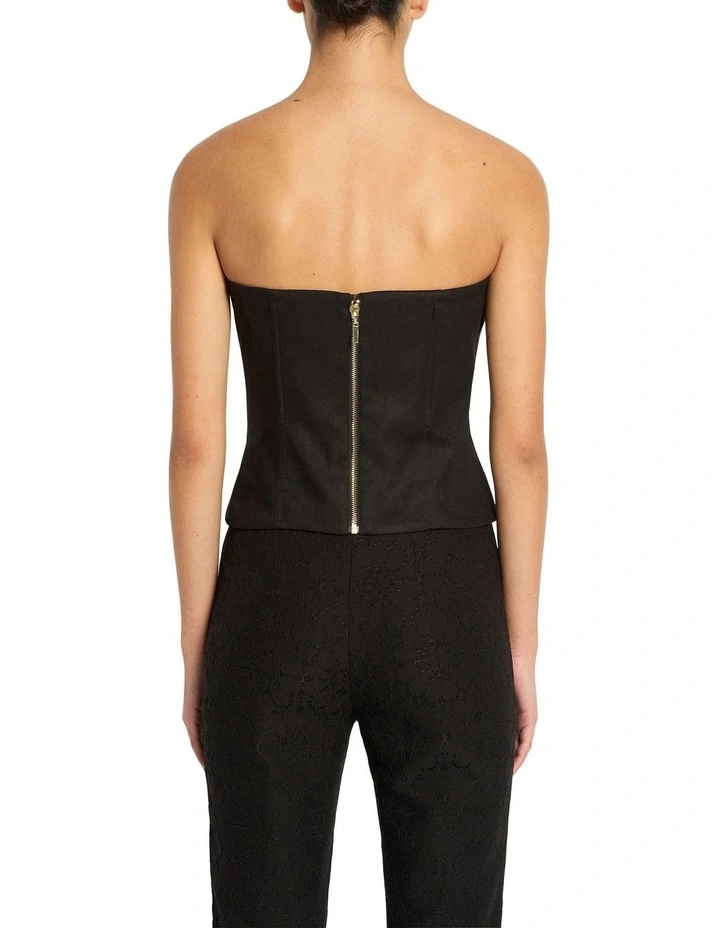 Dark Fantasy Bodice Top in Black