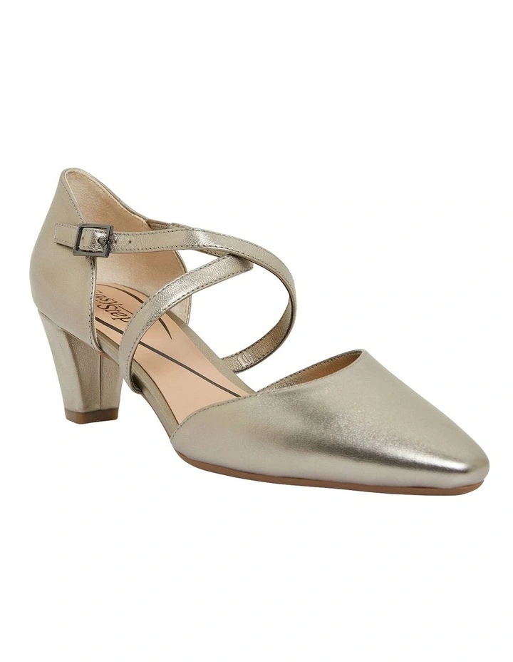 Adison Pewter Metallic Heeled Shoes