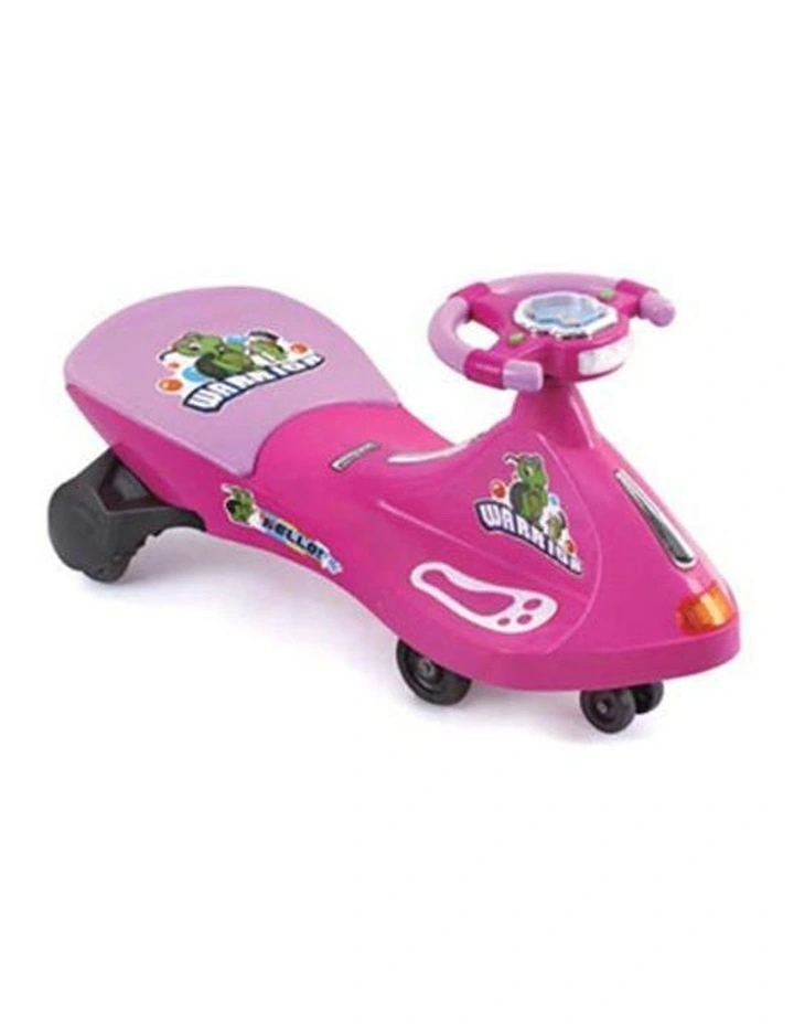 Turtle Warrior Kids Ride On Swing Car Pink