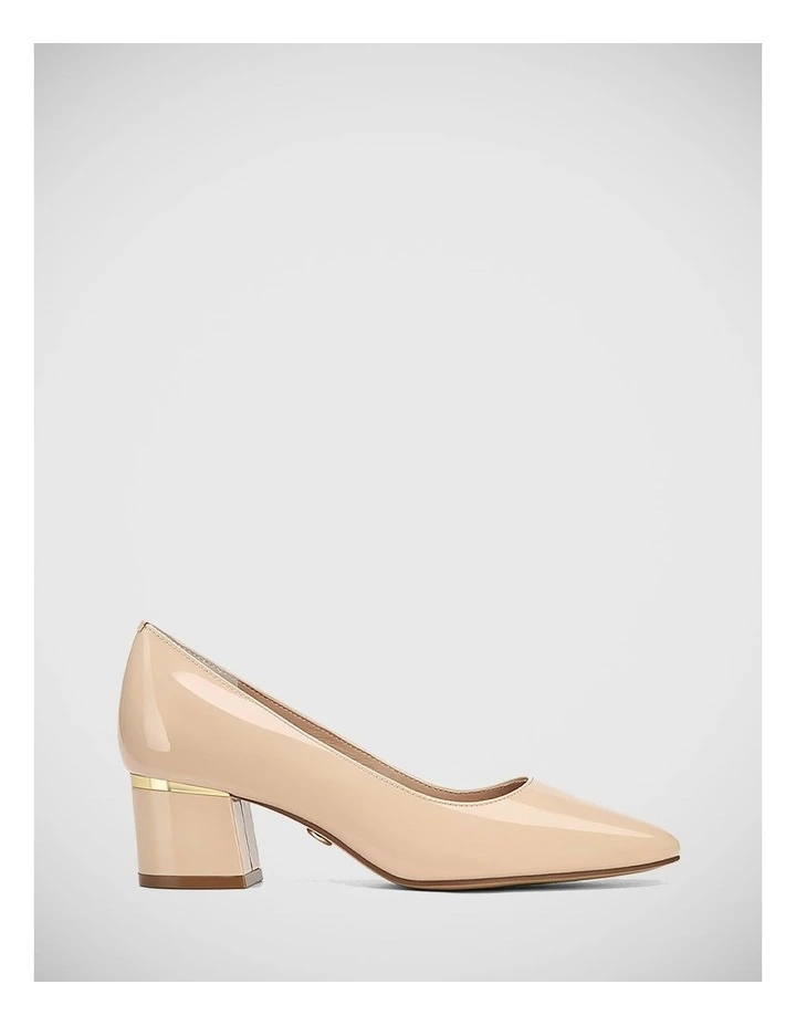 Gemmah Patent Leather Pump in New Flesh