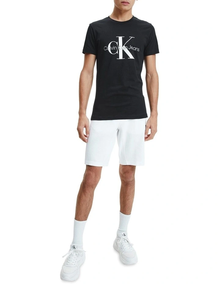 Core Monogram Slim Tee in Black