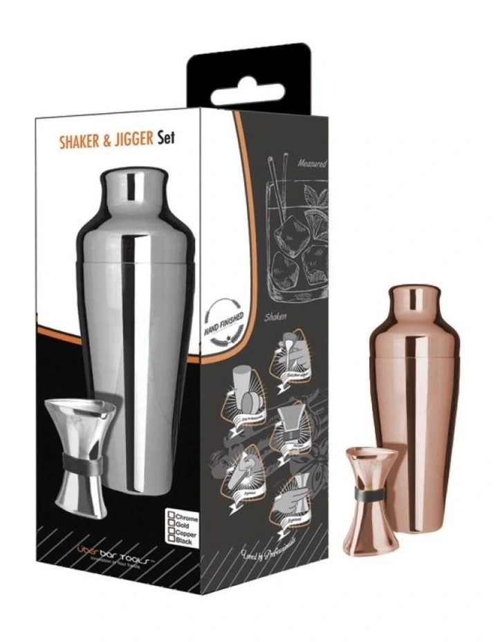 Shaker & Jigger Set Copper