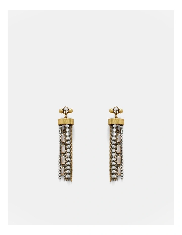 Last Tango Fringe Earrings in Silver