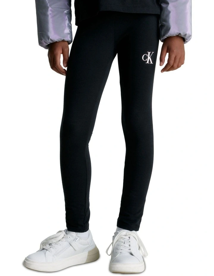 Logo Legging in Black