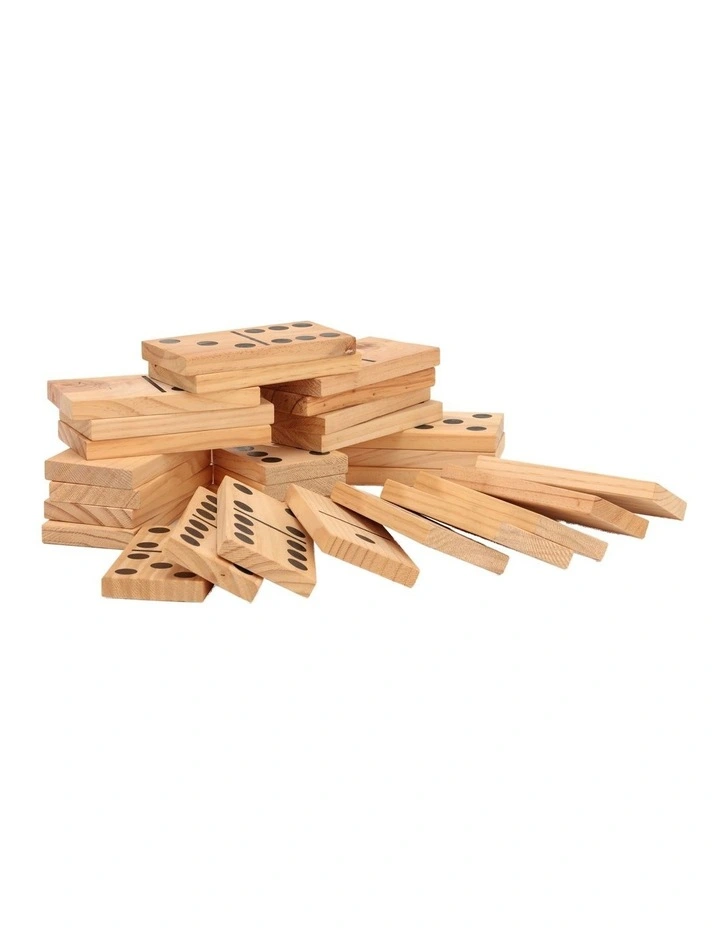 Giant Outdoor Dominoes Game Set with 28 Pieces 15cm
