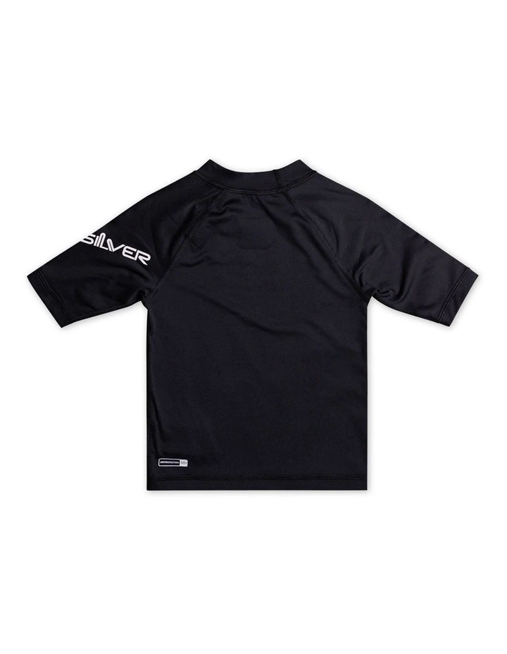 All Time Short Sleeve Rash Vest in Black