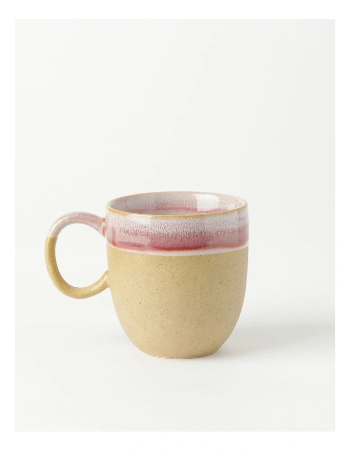 Esperance Wiped Edge Mug Bullet Set of 2 in White/Sand