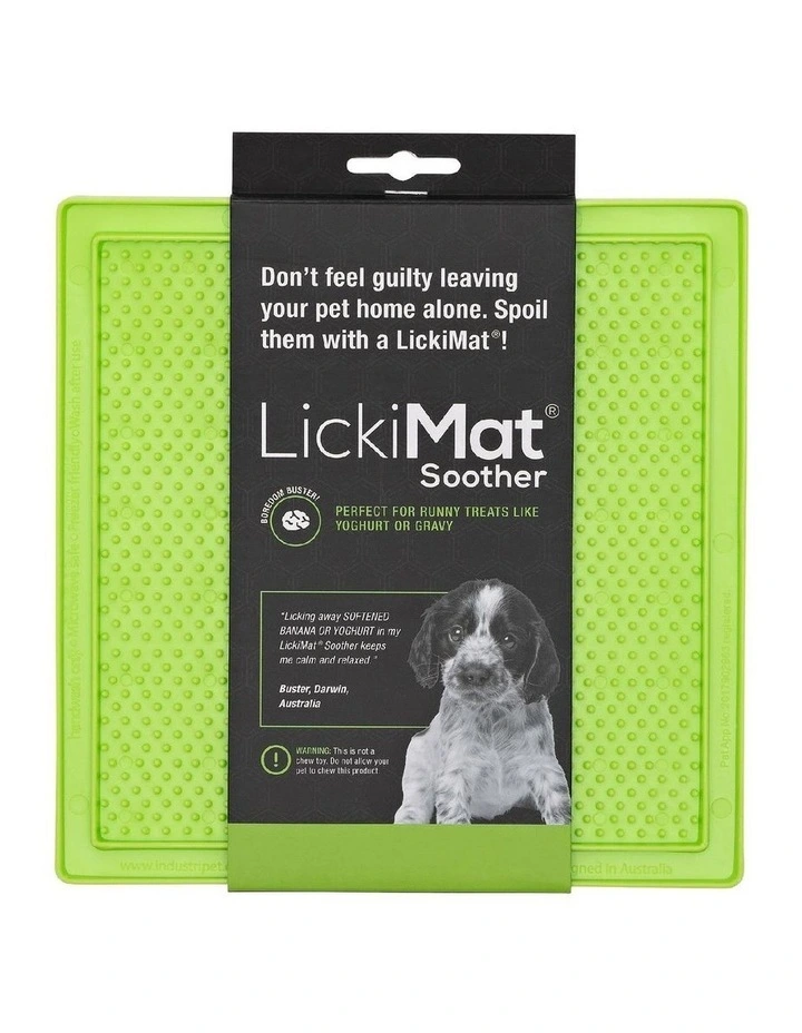 Soother Original Slow Food Licking Mat in Green