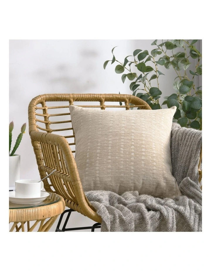Antalyo Chenille Cushion 45x45cm in Natural