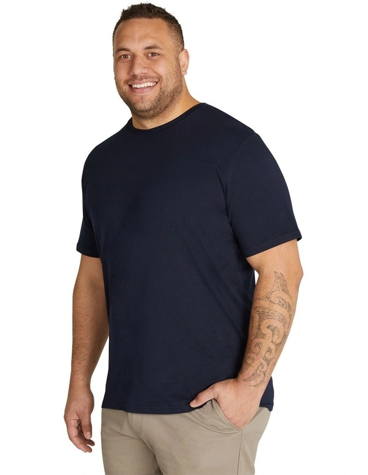 Essential Crew Neck Tee in Navy