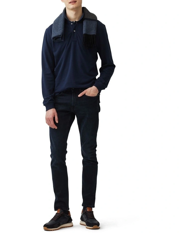 Long Sleeve Original Fit Gunn Polo in Eclipse