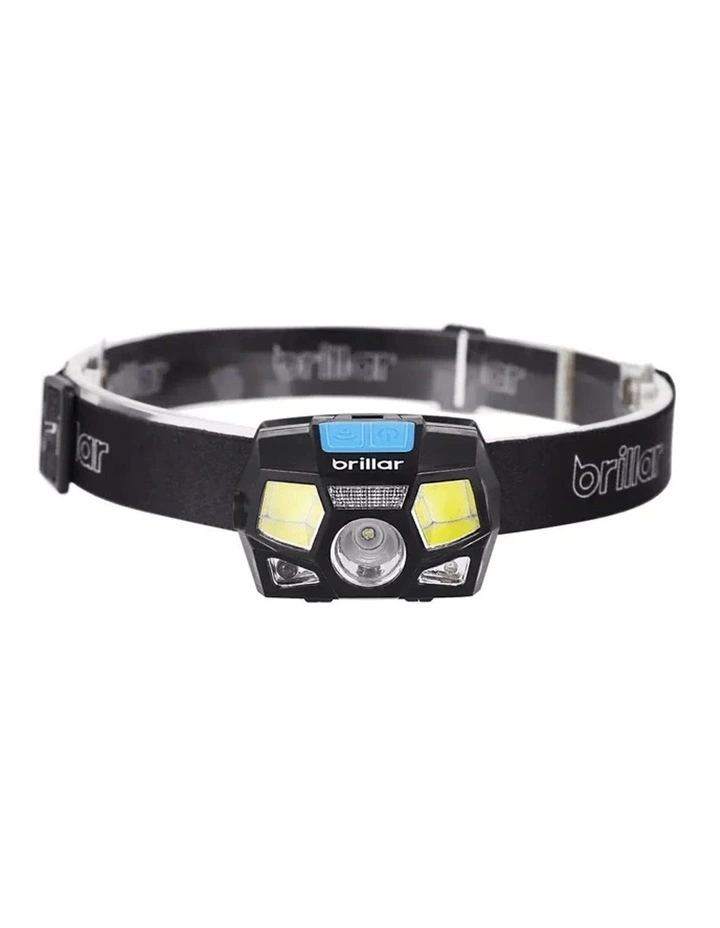 Sixth Sense 200 Lumen 6 Mode Rechargeable Headlamp Black