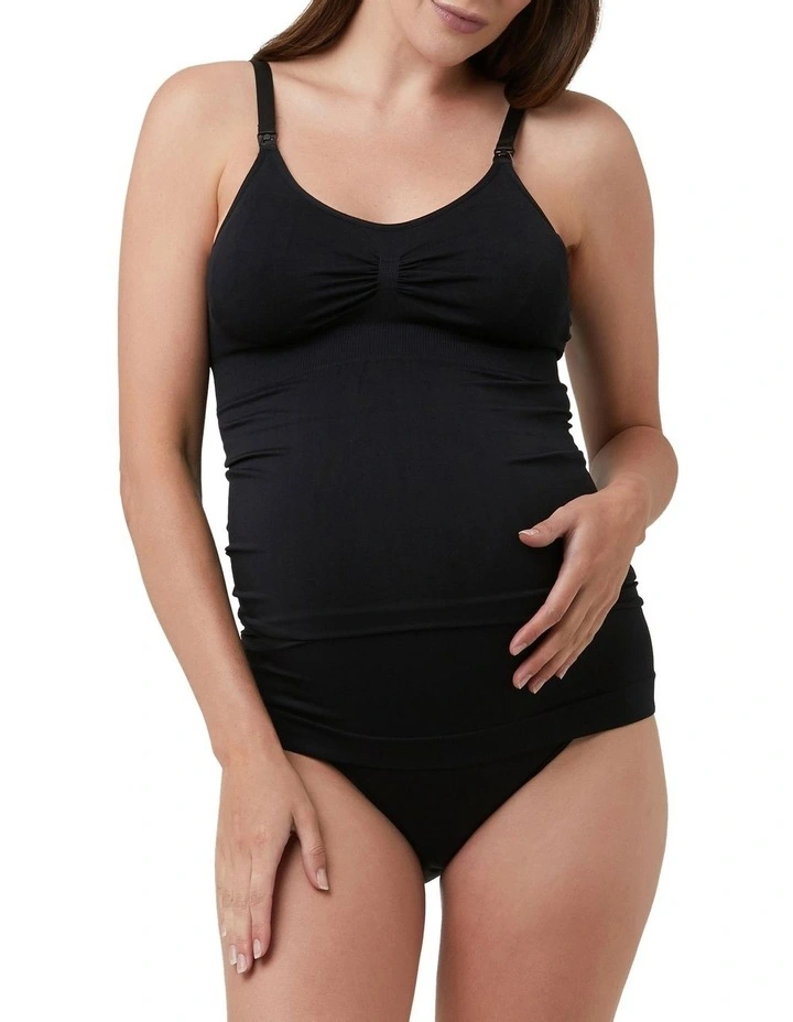 Seamless Nursing Tank in Black