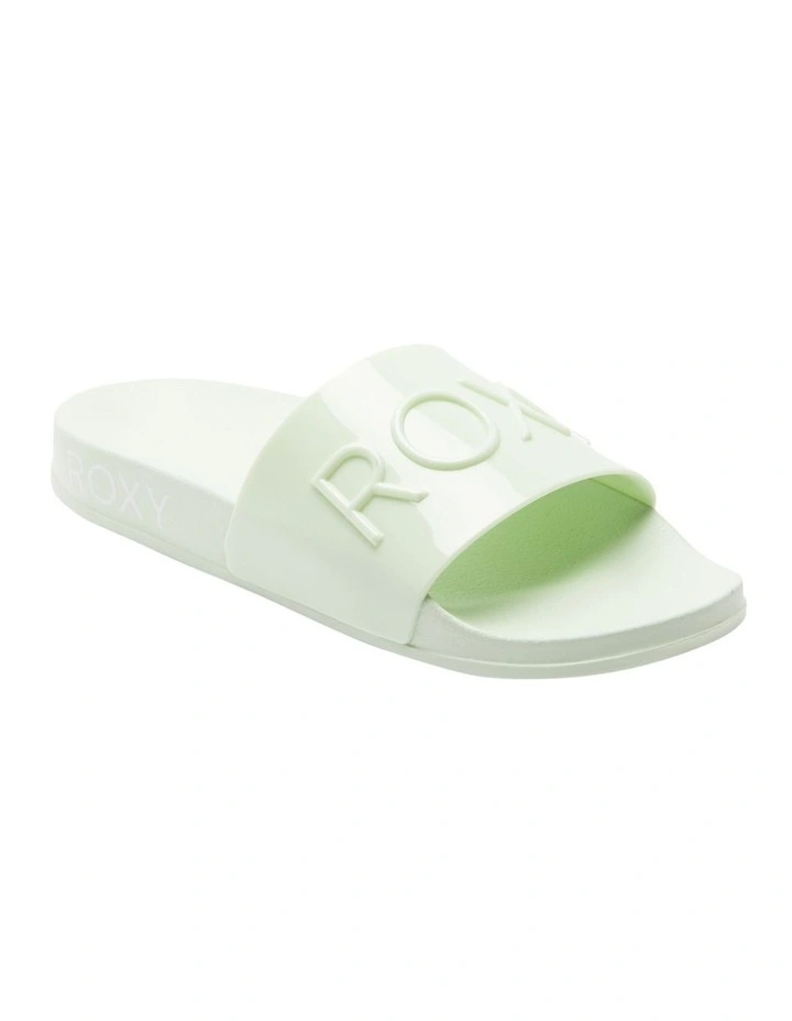 Slippy Jelly Sandals in Green Tea