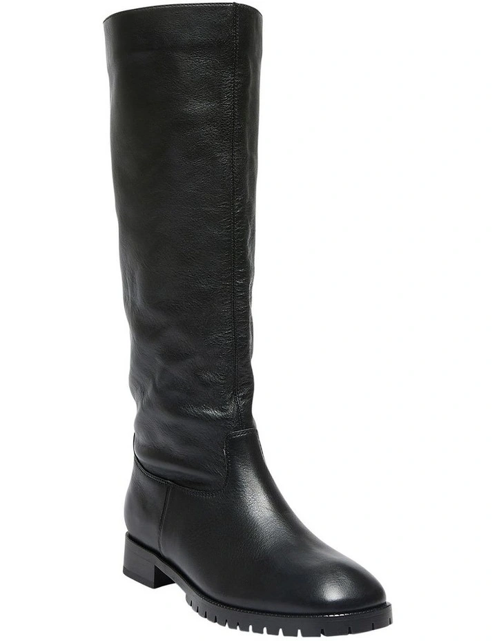 Hudson Boots in Black Leather