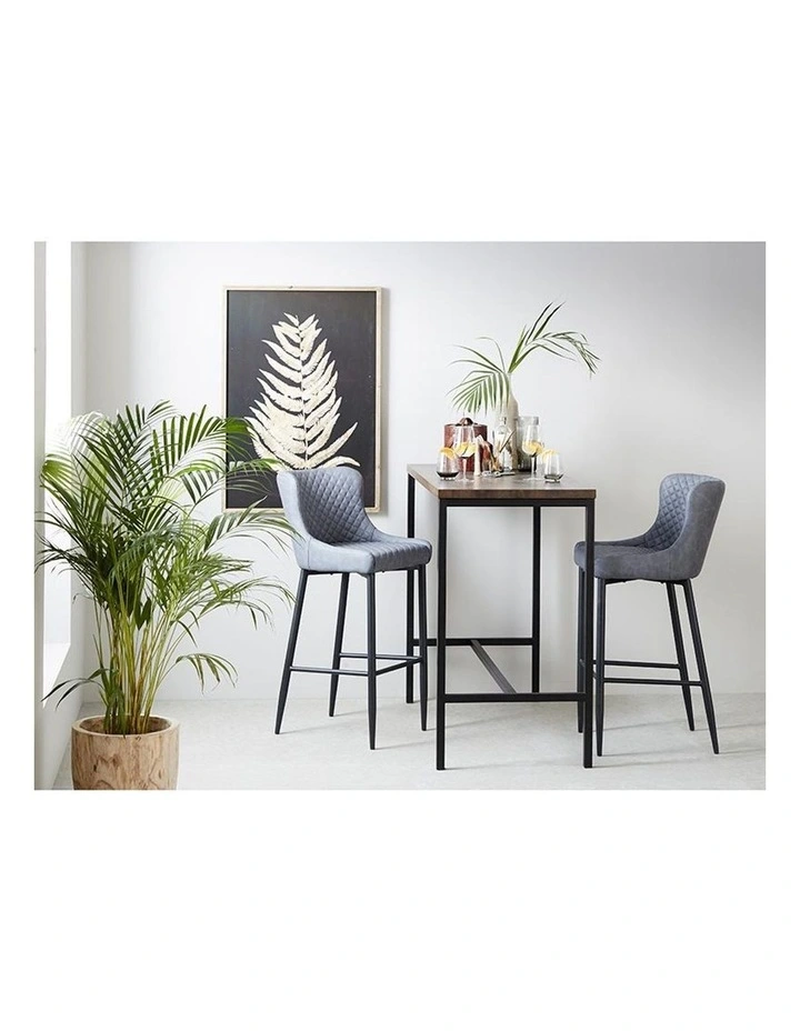 Rivoli Bar Table 120cm Smoked Oak