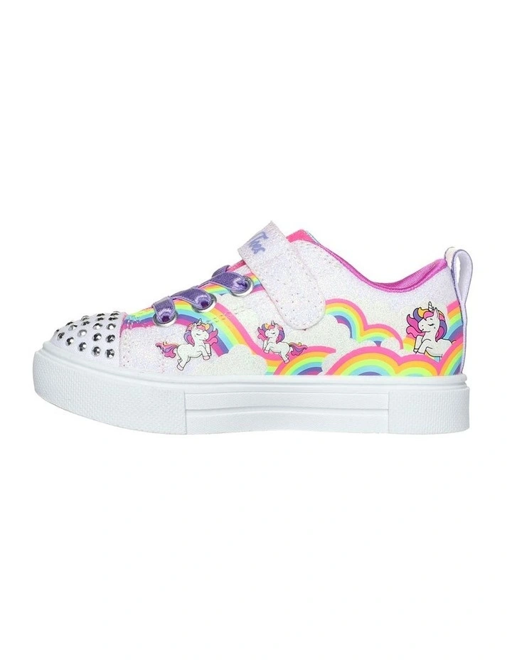 Twinkle Toes Sparks Jumpin Clouds Infant Sneakers in White