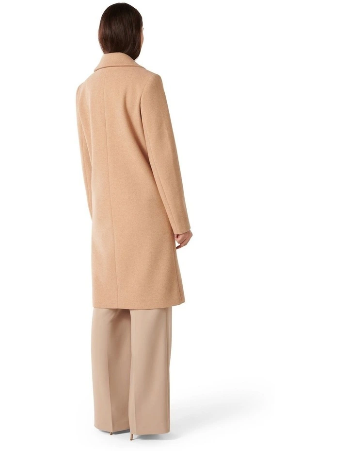 Billie Longline Coatigan in Camel